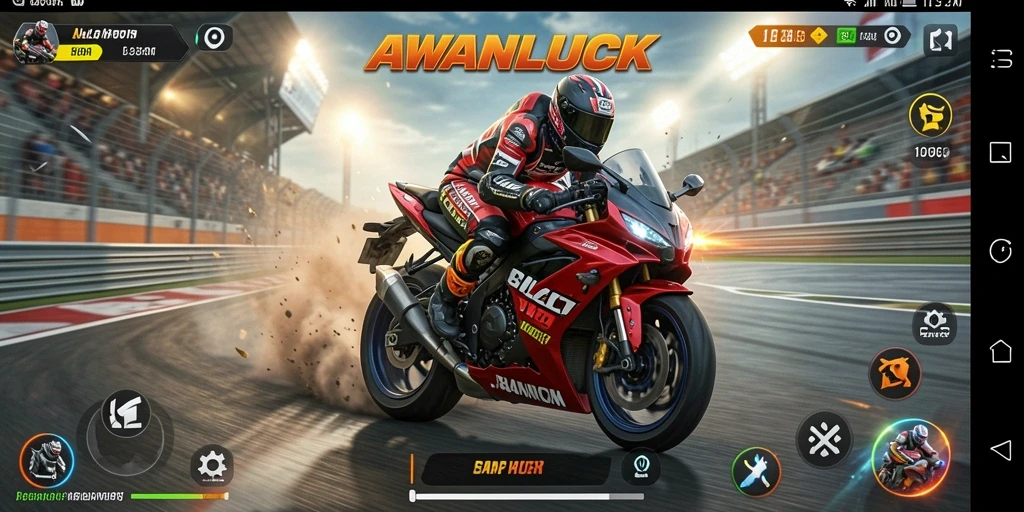 Tampilan gameplay seru dan menegangkan di AWANLUCK.