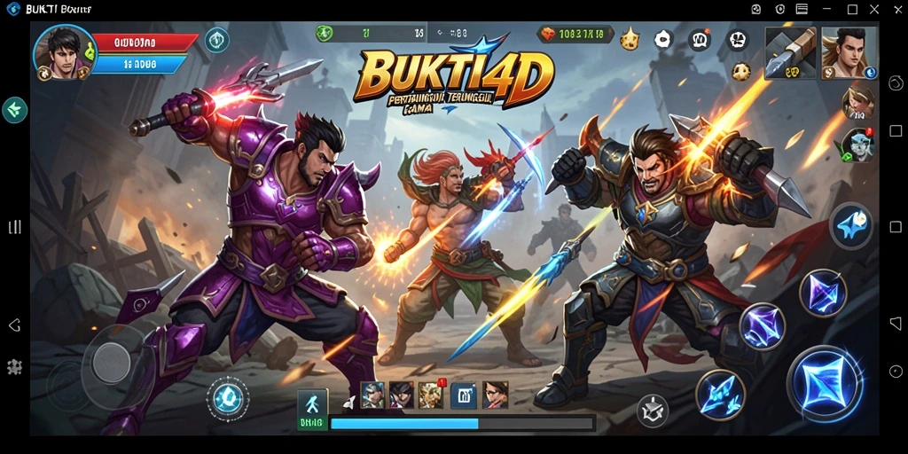 Tampilan menarik dari duel karakter dalam BUKTI4D.