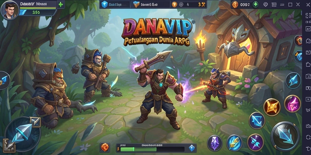 Screenshot menampilkan aksi pertarungan seru dalam <strong>DANAVIP</strong>.