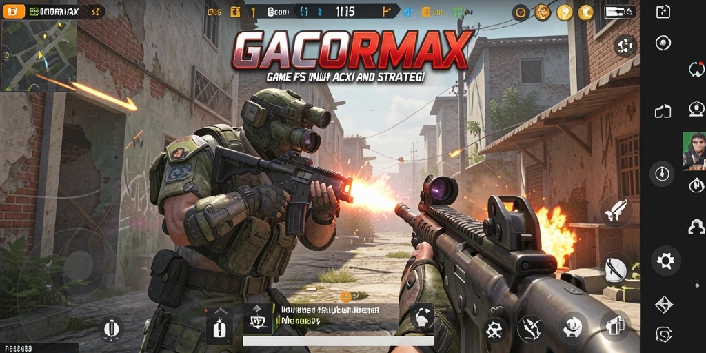 Screenshot GACORMAX menunjukkan aksi tembak menembak yang mendebarkan.