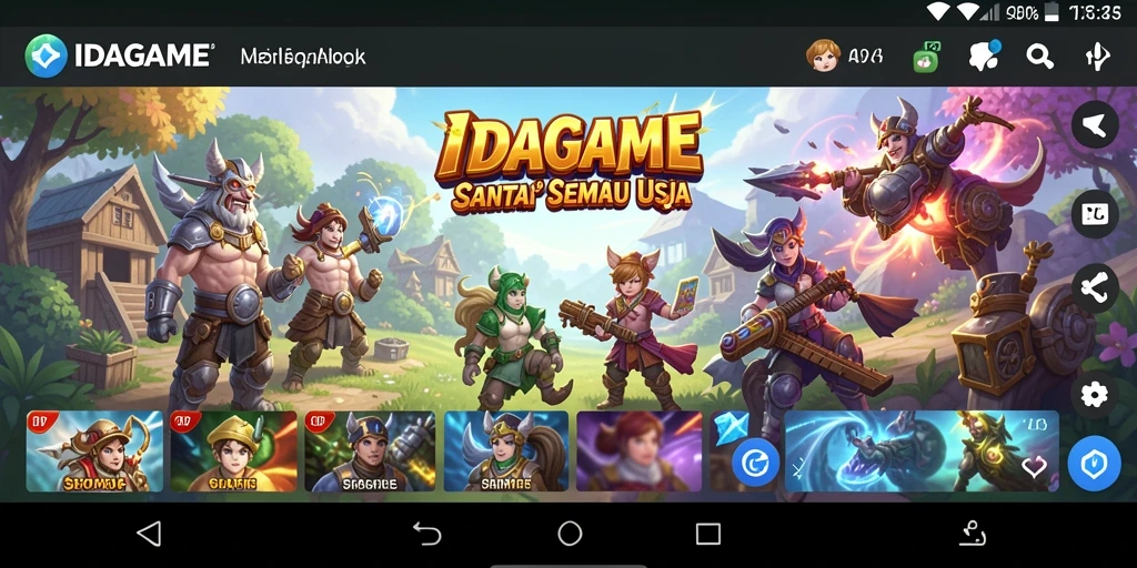 Tampilan gameplay IDAGAME yang menarik dan seru untuk dimainkan.