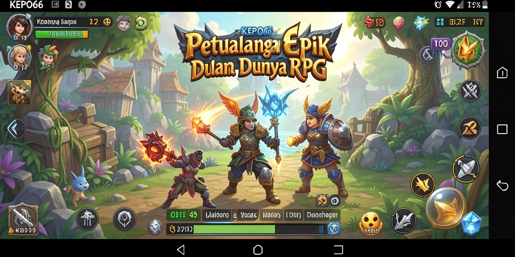 Tampilan menarik dari gameplay petualangan RPG di KEPO66.