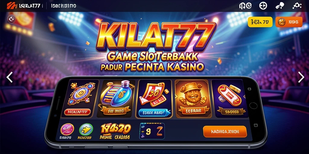 Menampilkan gameplay KILAT77 yang seru dan menghibur dalam permainan Slot.