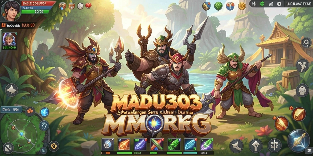 Tampilan permainan MADU303 dengan aksi seru dalam dunia MMORPG.
