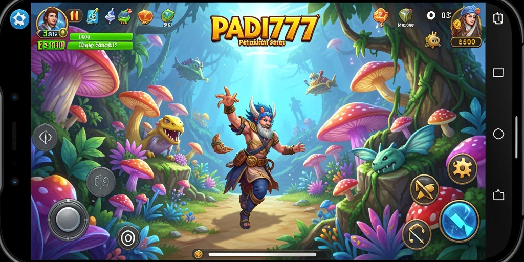 Tampilan gameplay PADI777 yang mengesankan di dunia petualangan.