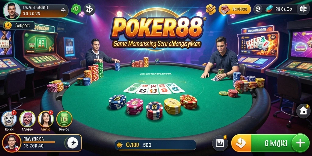 Tampilan utama gameplay memancing di POKER88 dengan aksi seru dan visual menarik.