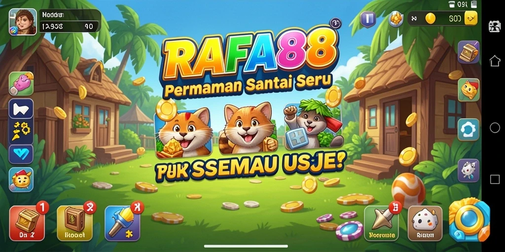 Screenshot permainan yang menunjukkan keseruan dalam RAFA88.