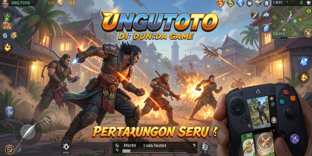 Screenshot UNGUTOTO menampilkan aksi pertarungan yang mendebarkan.