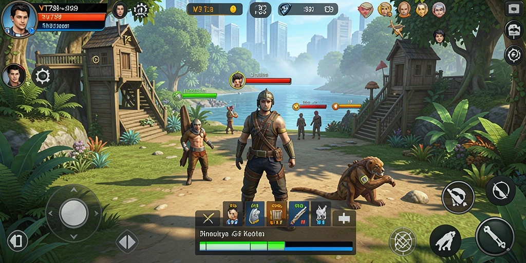 Tampilan gameplay menarik dari VT789 yang menunjukkan kehidupan virtual.